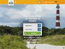 Tablet Screenshot of fietsverhuur-ameland.nl